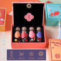 Baby fetal hair souvenir making diy umbilical cord collection box Newborn baby homemade baby teeth fetal hair preservation bottle