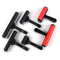 Hand-held rubber roller ink roller for professional printmaking wooden handle oil-printed rubber roller rubber roller children's printmaking roller