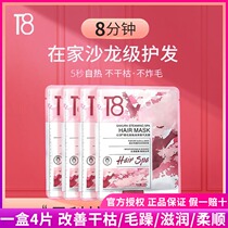 T8 cherry blossom steam hair film cap female disposable household unplugged self-heating repair dry to improve frizz hair care