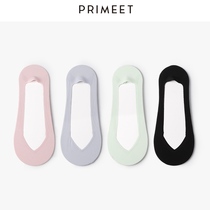 Ice silk boat Socks womens summer silicone non-slip high heels socks do not fall to the heel super shallow single shoes sock invisible socks