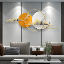 New Chinese creative wall hanging room TV wall decoration bedroom room wall decoration pendant light luxury wind wall decoration