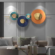 Modern living room sofa background wall decoration pendant bedroom wall decoration light luxury wind metal wrought wall hanging
