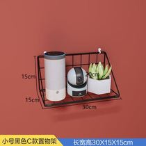 Wall projector frame iron living room TV set-top box shelf Wall shelf bedroom projector bedside frame
