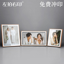 Simple creative wedding photo frame crystal set Tai Knight high-end photo studio wedding photo washing photo enlarged as photo frame