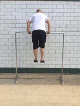 Floor-to-ceiling galvanized water pipe simple drying rack Steel pipe drying rack Balcony horizontal bar rack Night Market clothing store stalls