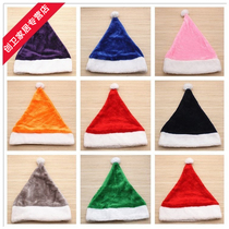 Spot green Christmas hat Christmas decorations Seven dwarfs Colour short plush Santa Claus hats