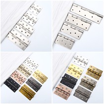 Stainless steel flat open hinge 34568 inch bearing silent large wooden door lotus leaf folding green red yellow ancient black gold