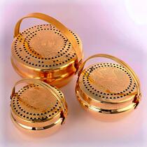 Wedding traditional copper fire burning wedding fire chimney warm hands-foot furnace copper pot bride with dowry