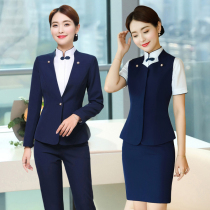 Professional suit female high-end new hotel front desk waiter Beauty salon stewardess Club reception work clothes uniform