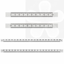 Measuring water tank water level ruler stainless steel ruler scale sticker degree level tool