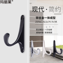 Clothes hook European clothes hook clothes coat hook single hook single clothes hook wall hanging wall shoe cabinet wardrobe hook punch