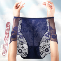Lace Underpants woman High waist collection belly Hip Pure Cotton Crotch Breathable Closets Belly-free Large-size Summer Triangle Pants