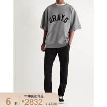 SALE]Fear of God FOG 2021 summer men cotton loose short-sleeved sweater netaporter