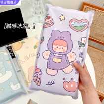 Summer Ice Pillows Ice Mat Cute Cartoon Adult Children Afternoon Nap Water Pillow Gel Free Water Students Cool Down Thever