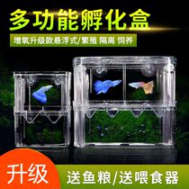 Guppies breeding box Incubator double self-floating juvenile egg incubator spawning room fighting fish isolation box extra large