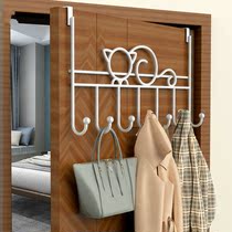 Door rear adhesive hook No punch Wall Wall Wall hanger bedroom door back rack clothes cap storage clothes hook