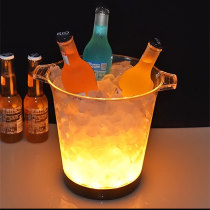 Acrylic led ice bucket bar ktv special beer ice bucket 5L plastic glowing ice bucket
