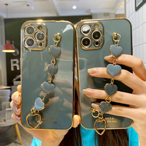 Cold ins grandma gray bracelet for iPhone11 mobile phone shell Apple 12Promax soft rubber shell xs solid color 8p simple i7plus male XR female xsm