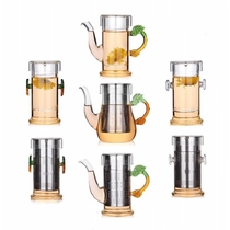 Heat-resistant glass teapot thickened red tea tea set tea maker double ear cup tea maker kung fu tea set