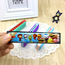 Cartoon hot sale 16-hole childrens harmonica toy beginner mouth organ musical instrument kindergarten boys and girls birthday gift wedge