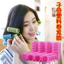Roll home perm curly hair wavy hair plastic pear flower reel does not hurt hair snail size hair tube