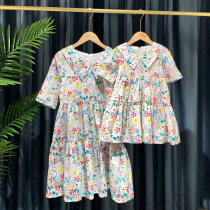 Pro-sub-dress 2022 new tide Summer Mother woman dress pure cotton crummy dress with dress Korean version trendy summer dress dress