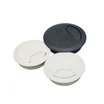 Plastic wire box Computer desk wire hole cover Office desk threading box Complete specifications Multi-function wire box