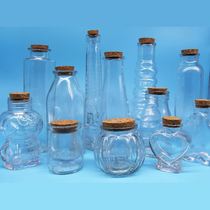 Wishing bottle cork drifting bottle pudding bottle glass bottle with stars Time Capsule quicksand ocean bottle diy material