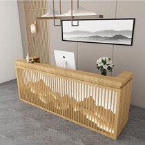 Corner cashier reception bar Picking ear tea shop Small foot bath Hotel beauty salon New Chinese bed and breakfast front desk