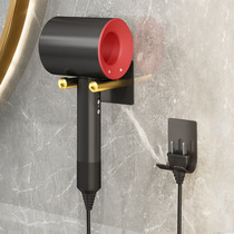 Blow Rack Wall-mounted Light Lavish Black Gold Free From Punching Space Aluminum Electric Blow Containing Shelving Shelf Air Duct Bracket