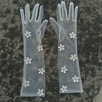 Douyin hot sale new original gloves sticky Diamond Bride wedding wedding dress photo styling photo gloves accessories