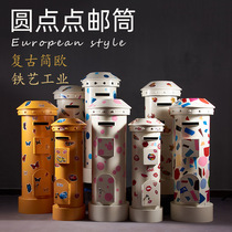 Retro Color Graffiti Decorated mailbox Ironicheng Creative Postcard Camera Profile Model Email Bulletin