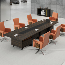 Conference table long table simple modern long desk desk staff training simple workbench negotiation table and chair combination