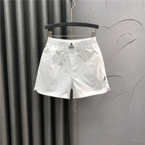 White casual wide leg denim shorts womens summer 2021 fashion high waist loose simple sports A-line hot pants
