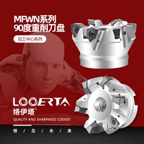 Luo Yita 90 degree large cut depth MFWN double sided hexagonal plane milling cutter disc installed WNMU08 inner cold cutter head WNMU04