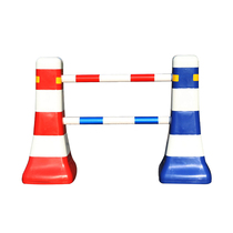 Plastic isolation pier Blue and white red and white fence Warning column Small water horse anti-collision bucket Road fence fence reflective mushroom pier