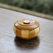 Bamboo and wood small number Smoke cylinder with lid ashtrays Large creative personality Car Bar Hotel Fashion O Style Retro