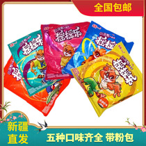 Xinjiang unified shake music instant noodles small raccoon crisp noodles whole Box 30 bags of childhood nostalgic snacks