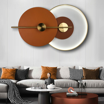 Italian minimalist living room wall decoration pendant room bedside wall decoration light luxury sofa background Creative Leather hanging decoration