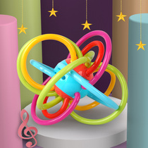Baby bite music Manhattan hand grasping ball early education toy silicone boiled baby tooth gum tooth gum grinding stick bite glue