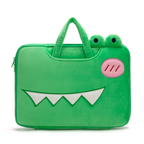 Dinosaur laptop bag female Hand bag for Apple pro16 inch Lenovo small new pro14 Huawei matebook 13 HP 15 6 red rice redmiboo