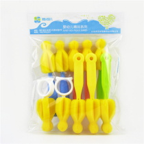 10 packs of high-quality sponge pacifier brush Baby wide mouth standard caliber baby bottle Baby cleaning pacifier brush