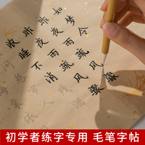 Hairpin flower Xiaokai Brush copybook for beginners Copy suit for word practice Special hand copy Heart Sutra Li Qingzhao Song Word Red Copybook Soft pen Brush calligraphy special practice rice paper