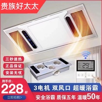 Bath Bully Lighting Exhaust Fan Integrated Toilet Wind Heating Integrated Ceiling Heating Five-In-One Smart Bathroom Warm Air Blower