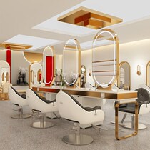 High-end manufacturing new unique Net red hair salon mirror table barber shop hair salon special tide simple Perm