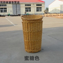 Supermarket dried fruit display basket wicker food storage basket rattan fruit basket pile head basket large storage bucket can be customized