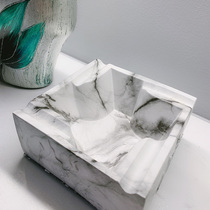 Creative Personality Trends Light And Luxurious Home Living Room Ashtrays Big Names Ins Wind Modern Upscale Marble Senior Feel