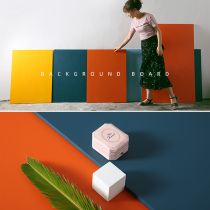 Photo double-sided background board Plus-size Morandi color photography background board shooting props Solid color custom ins style food photography background Cosmetics mother and baby products photo props