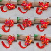 Dragon Boat Festival long life lock Zodiac long rope halter neck to avoid evil pendant Baby child 100-day birthday gift Gift