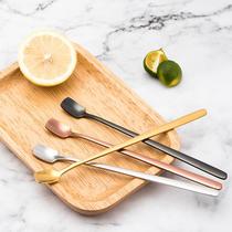 304 stainless steel coffee mixing spoon shovel creative dessert small spoon long handle cute ice spoon European tea spoon